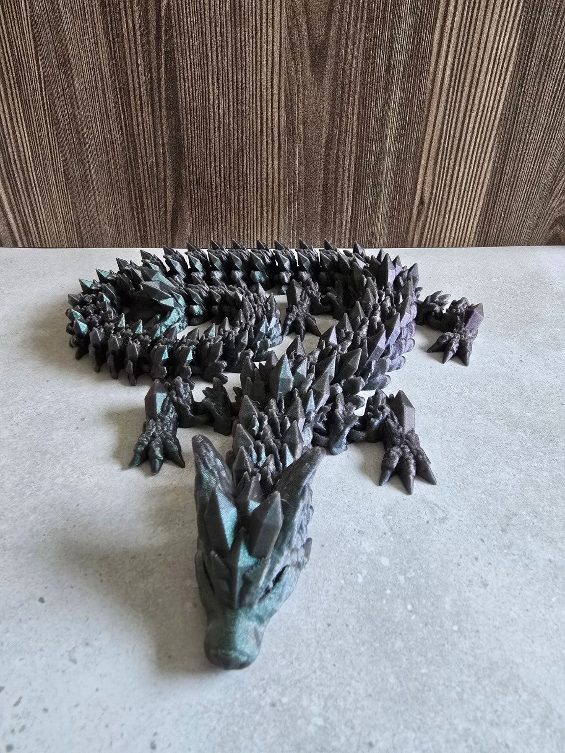 Starlight Comet crystal dragon front view